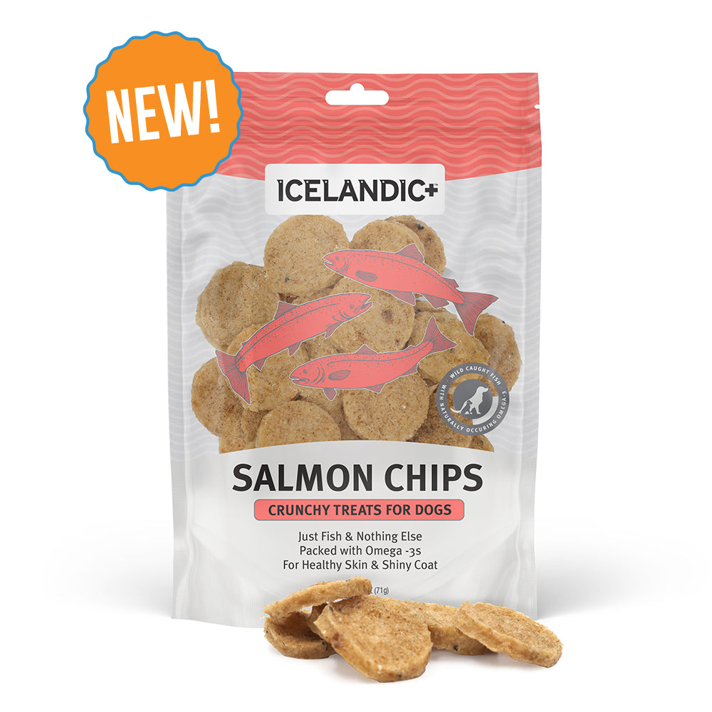 Salmon Fish Chips Dog Treats Icelandic+