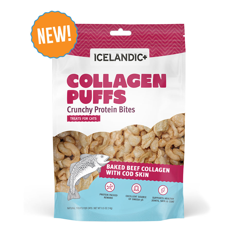 Cat Collagen Puffs Cod Skin Bag