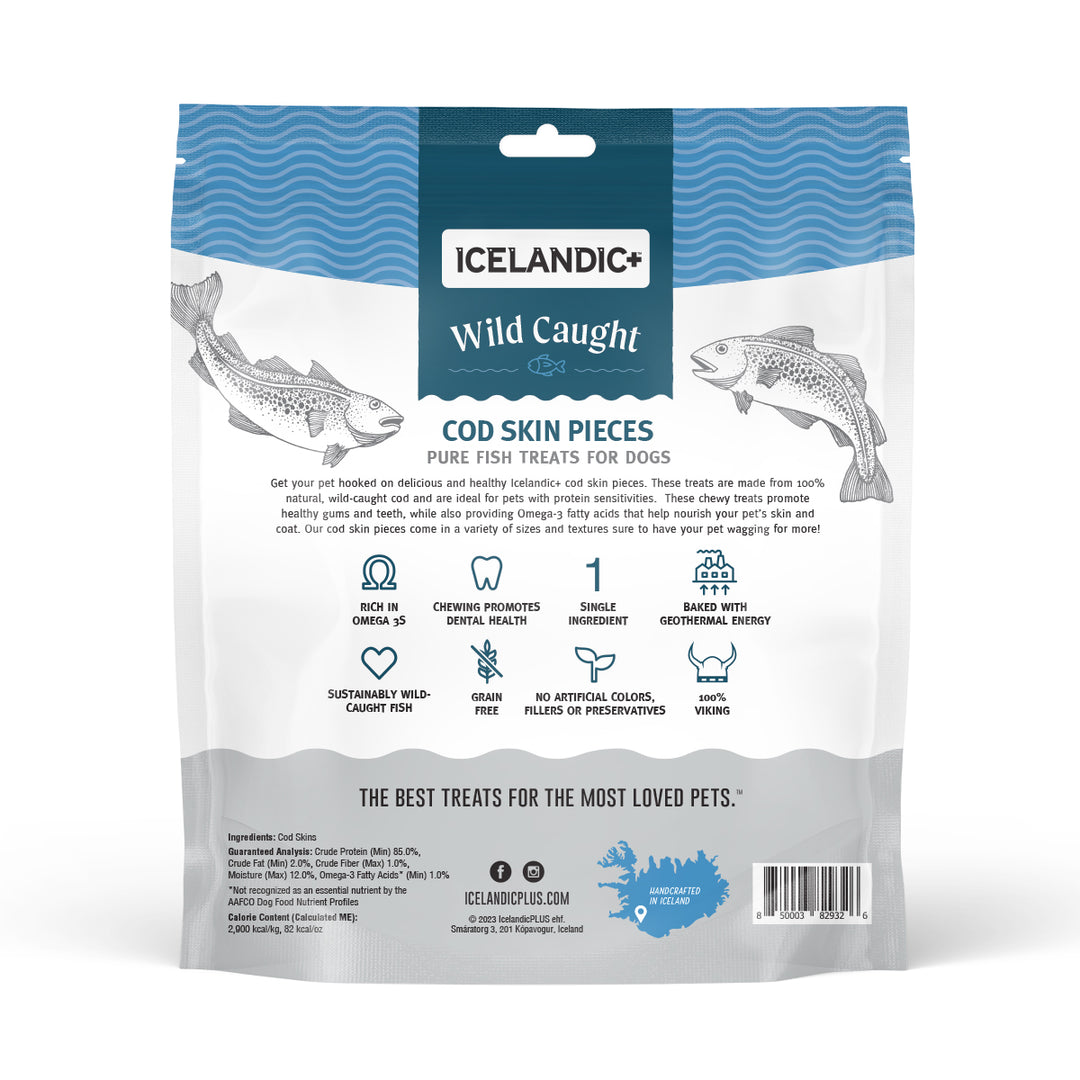 Icelandic+ Cod Skin Rolls Dog Treats – 3 Oz Bag, 100% Natural, Single Ingredient, Grain-Free - View #4