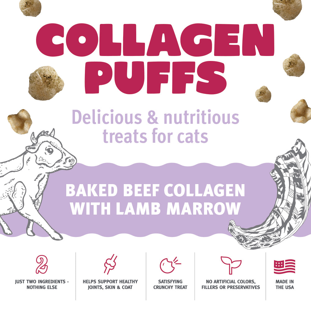 Cat Collagen Puffs Lamb Marrow Highlights