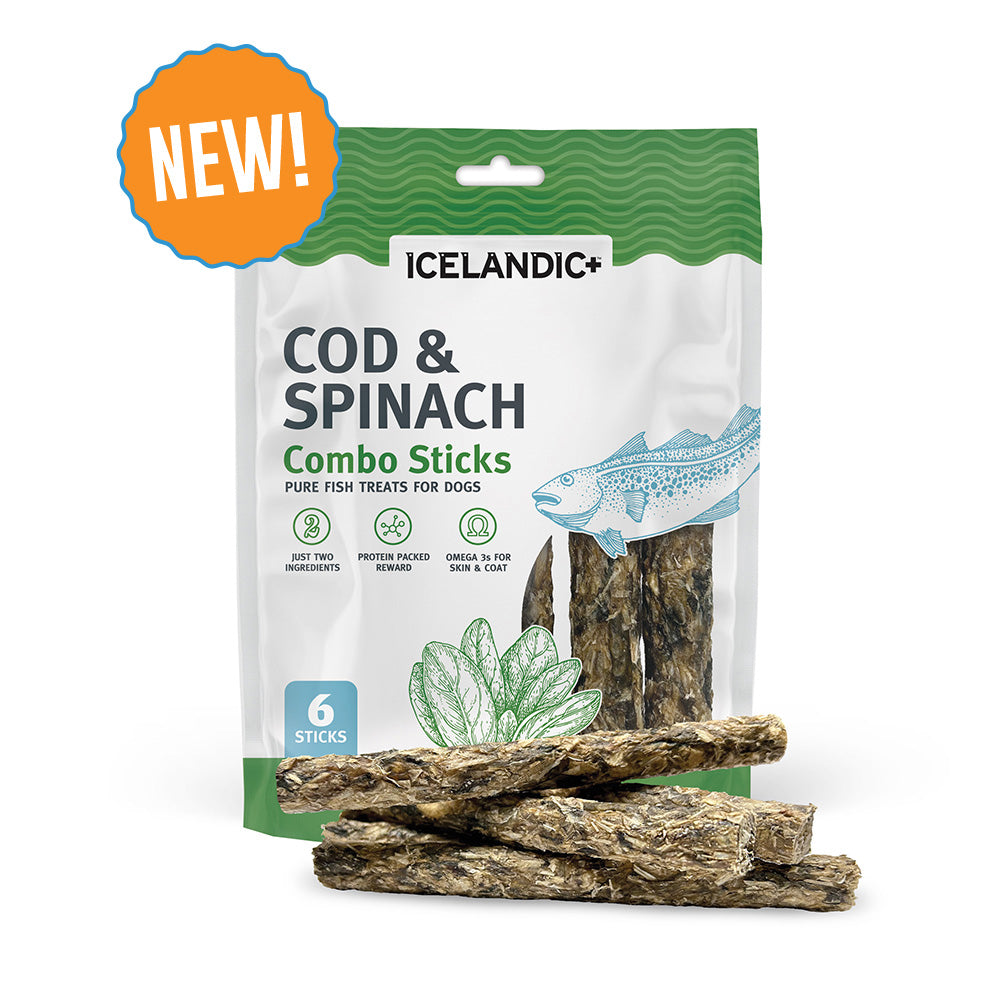 Cod Sticks Cod & Spinach Combo Sticks For Dogs – Icelandic+