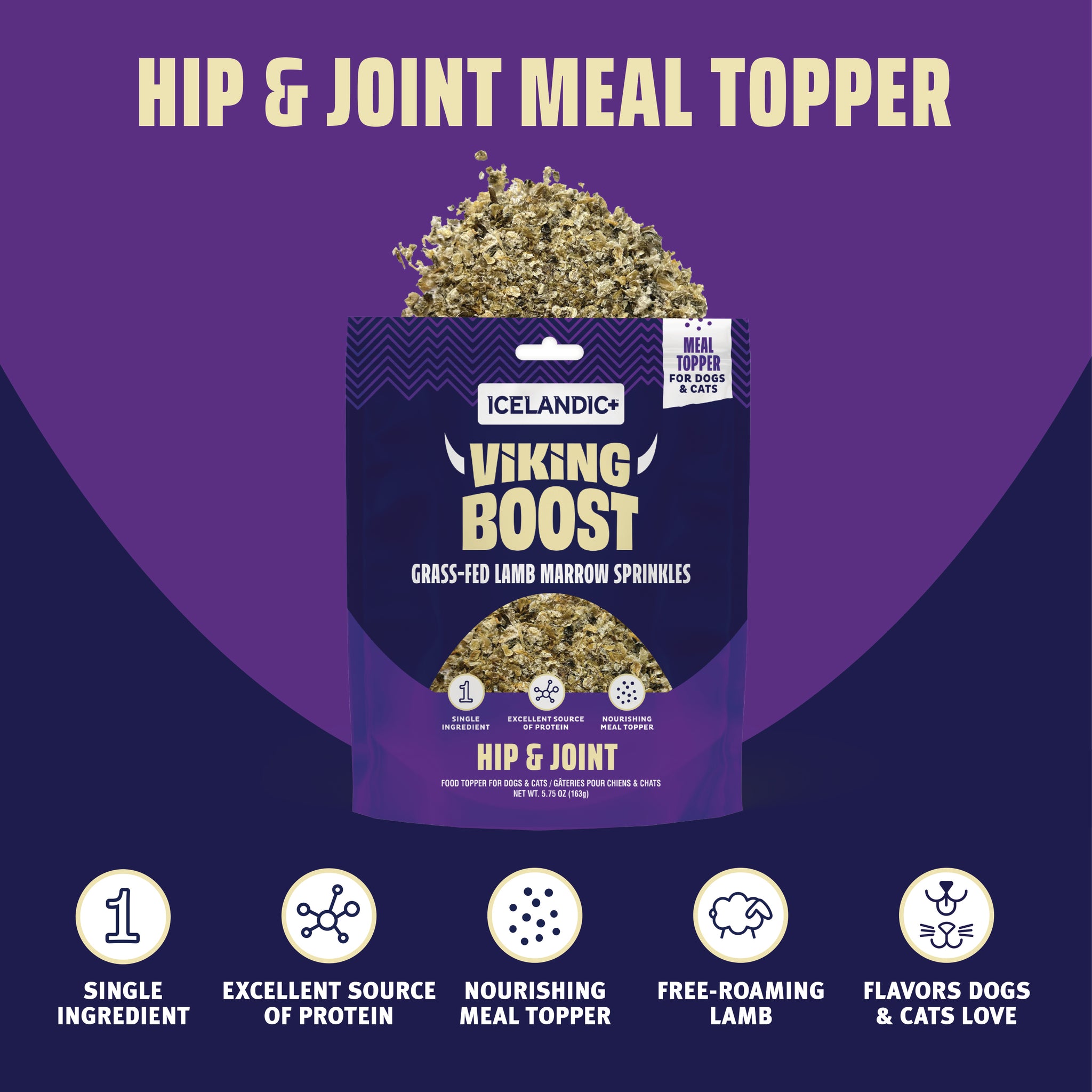 Viking Boost Lamb Marrow Sprinkles for Hip & Joint Support