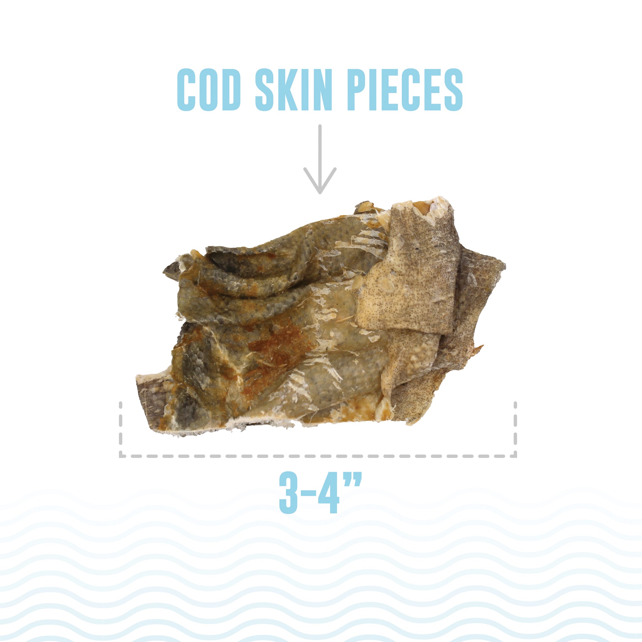 Cod Skin Pieces Treat Bag - Fish Dog Treats - Icelandic+