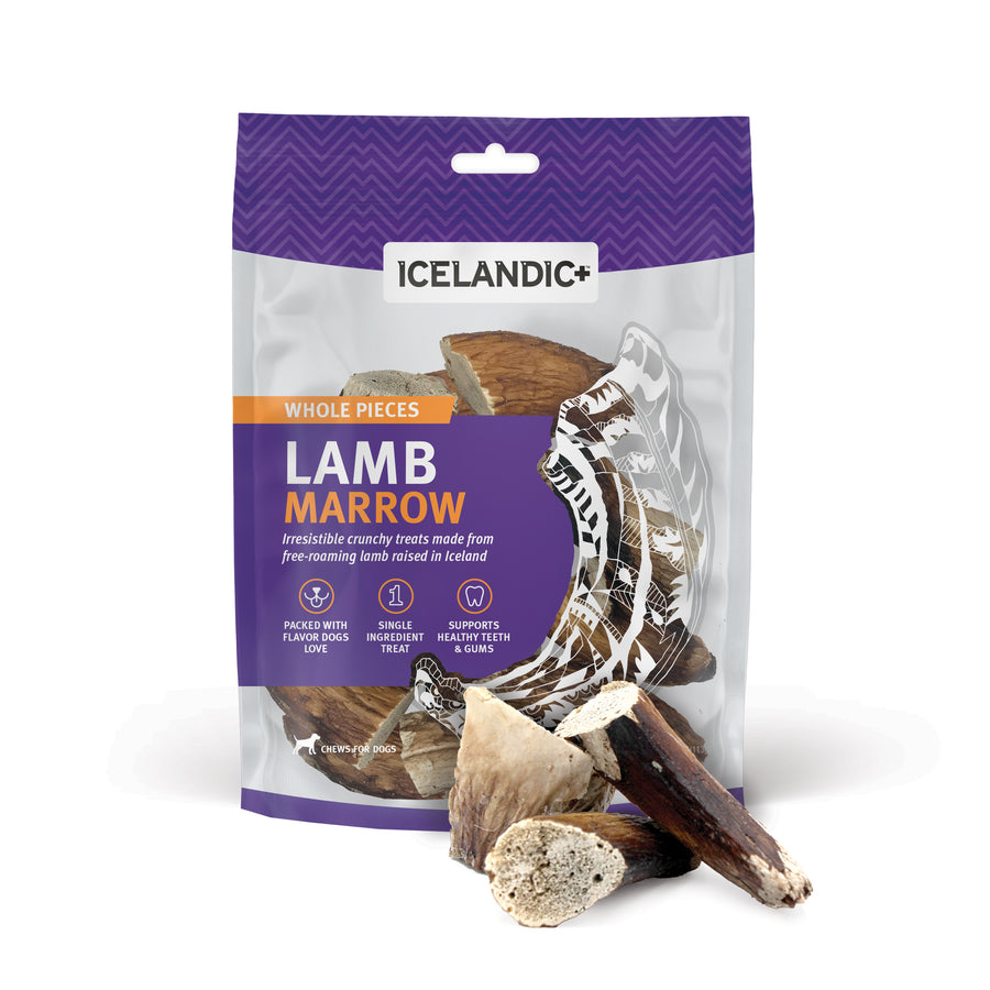 Lamb Bone Marrow Dog Treat Natural Nutrient Dense Icelandic