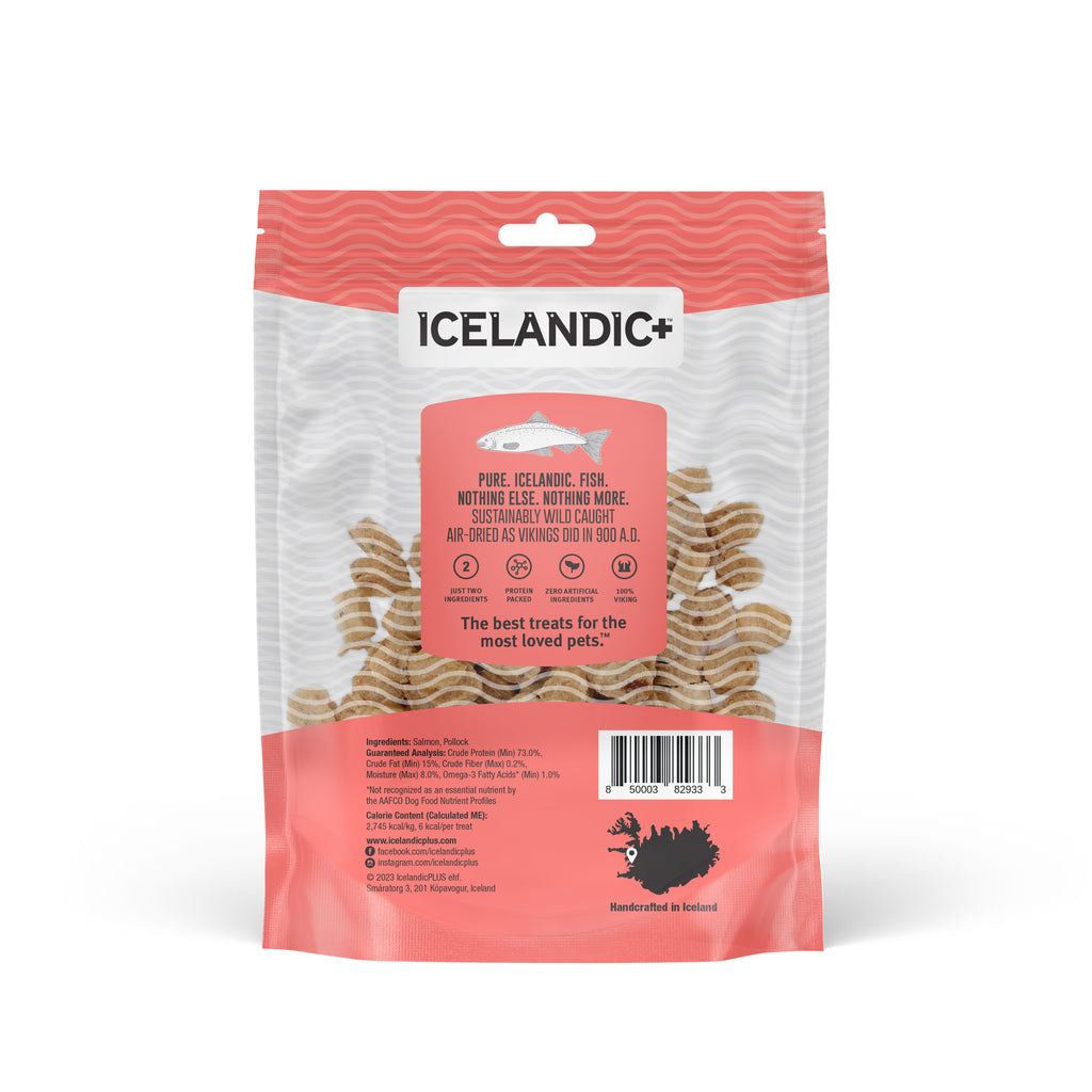 Mini Fish Clips Salmon Mini Fish Chips Dog Treats – Icelandic+